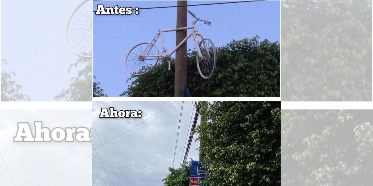 Activistas y colectivos denuncian retiro de bicicleta blanca en San Juan de Dios
