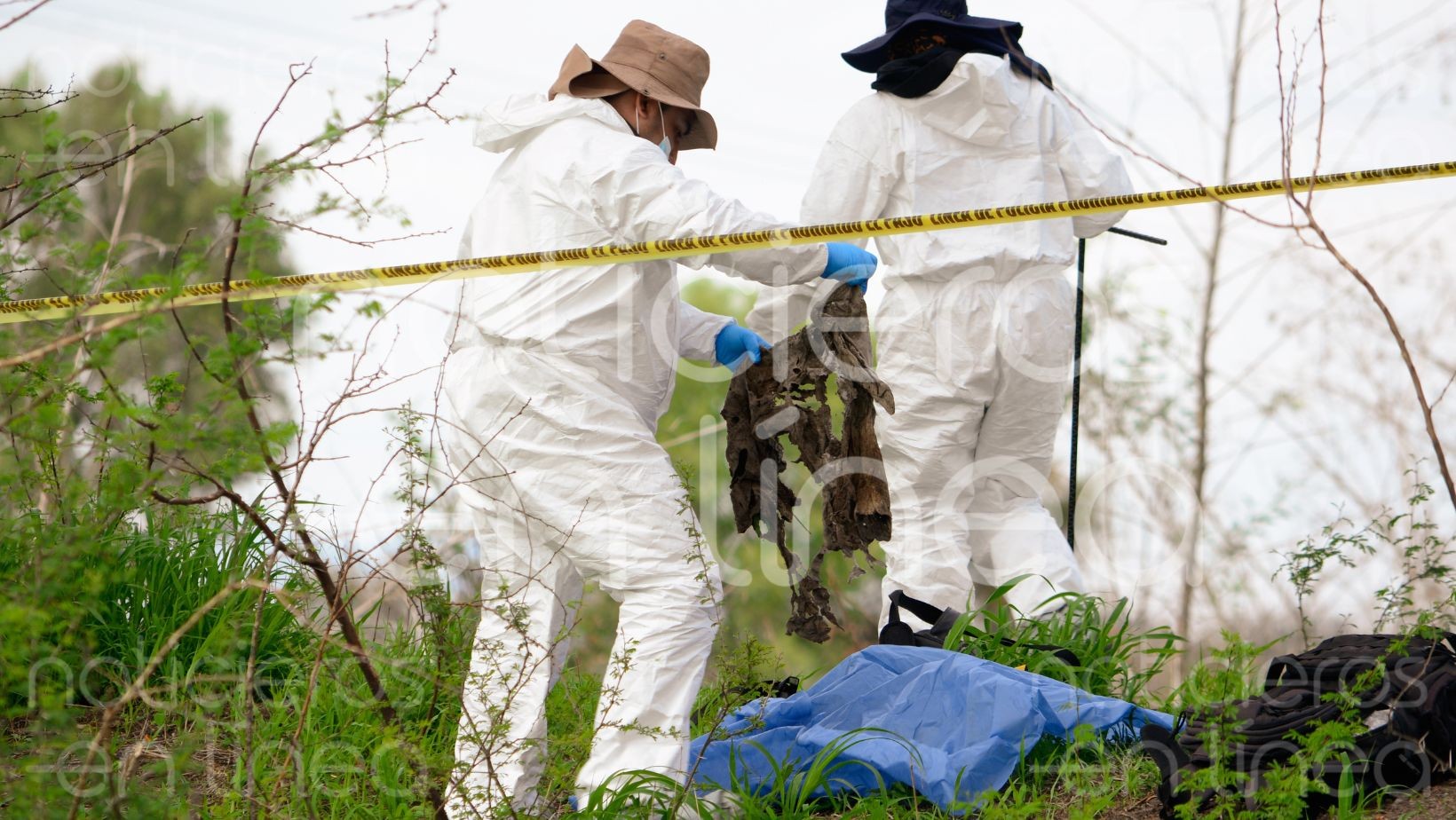 Autoridades y colectivo de búsqueda localizan dos cadáveres en la comunidad de los Ramírez