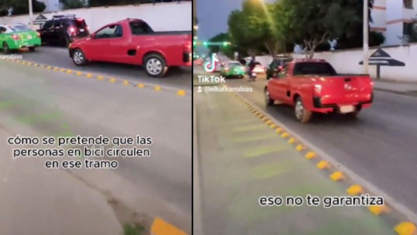Ciclistas denuncian fallas en el diseño de las ciclovías del bulevar Hidalgo