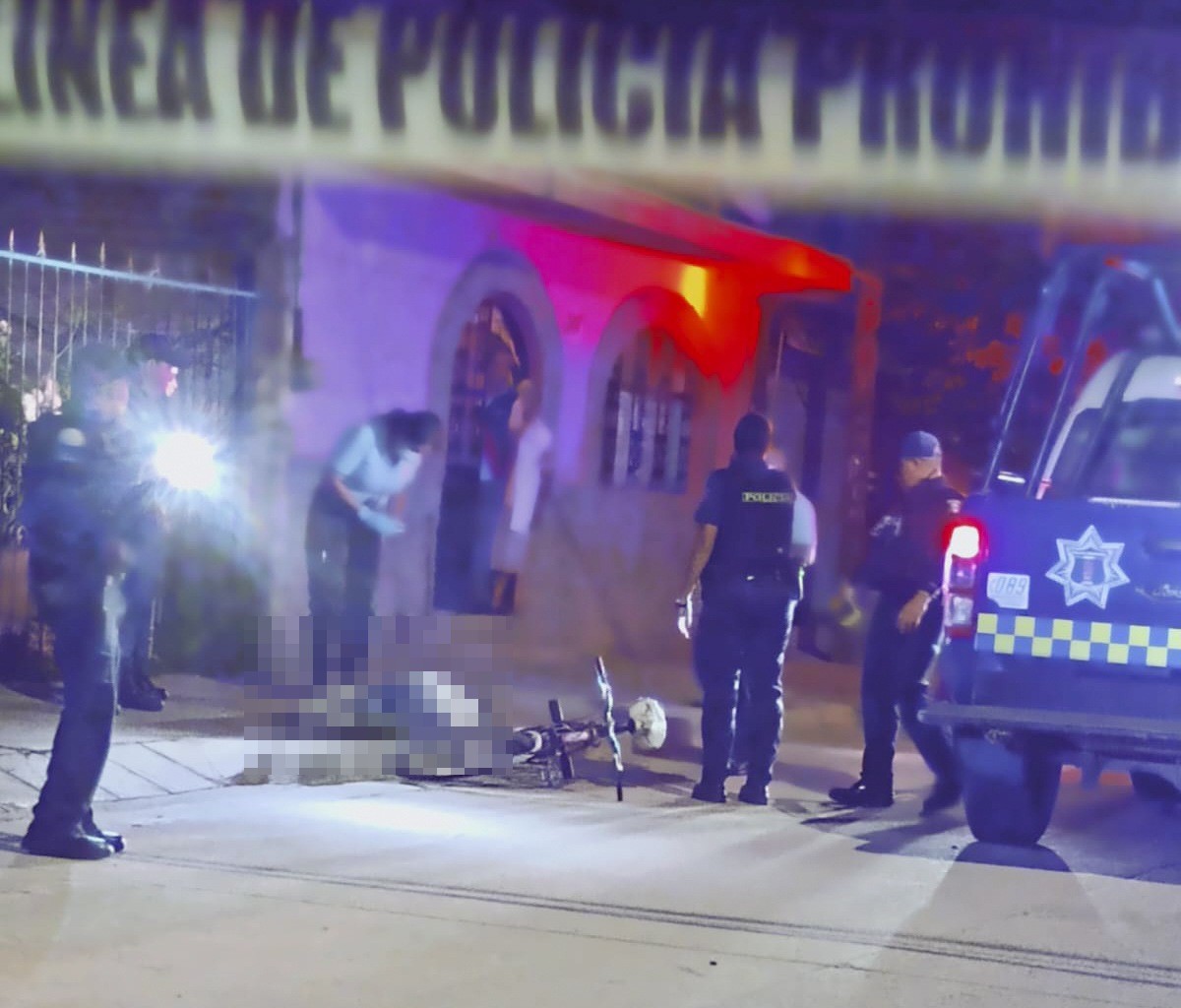 Balean a ciclista en Ampliación San Francisco