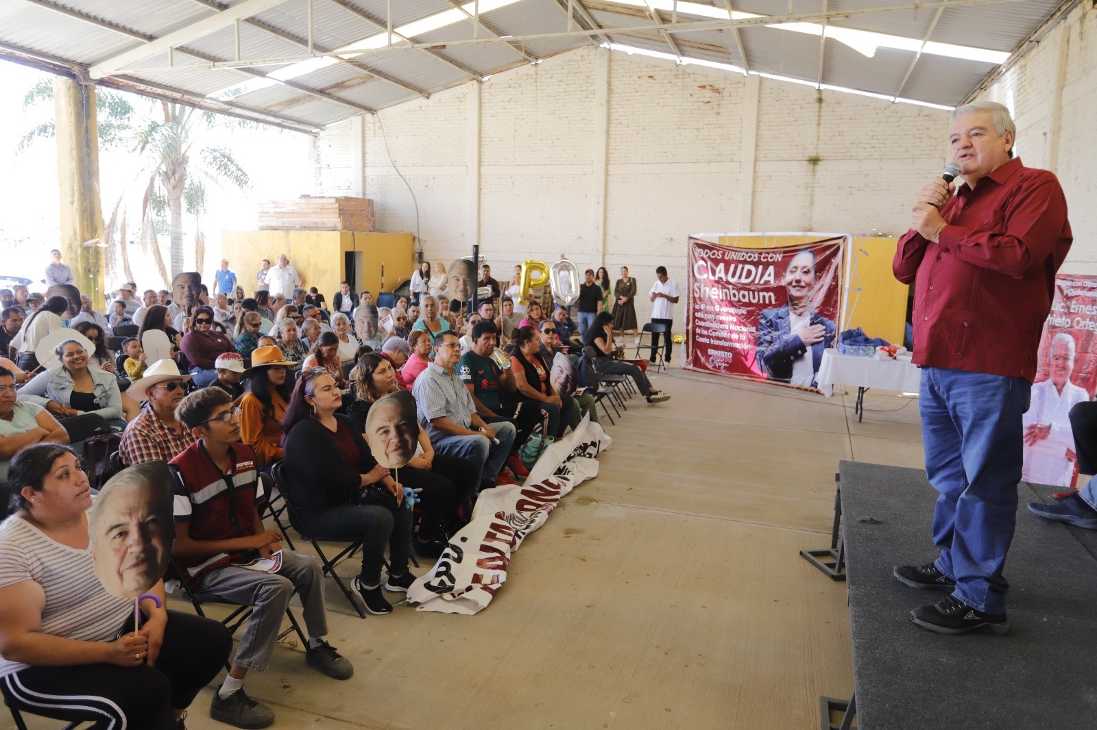 En León pide Ernesto Prieto a simpatizantes apoyar a Sheinbaum
