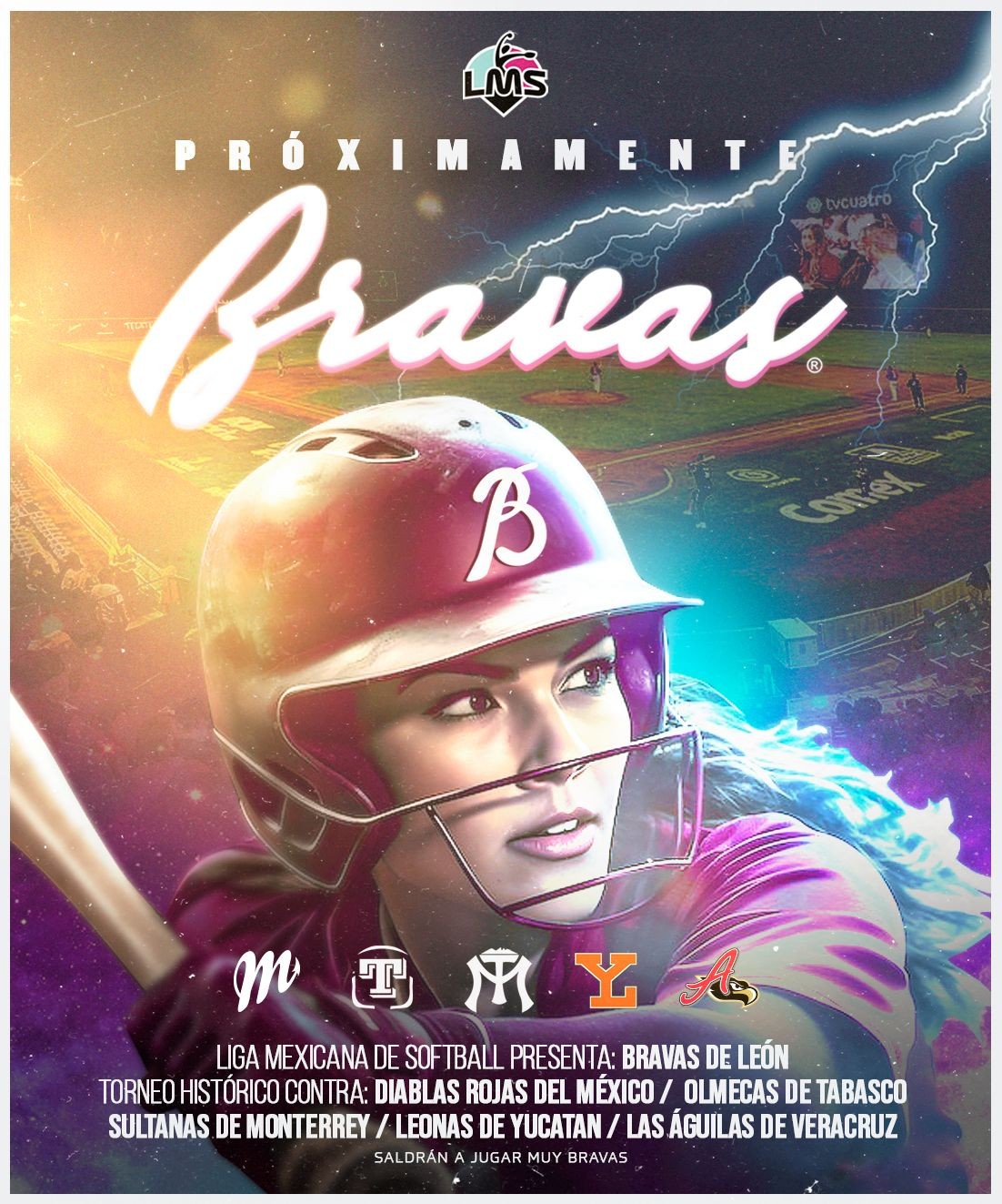 Bravas de León jugarán en la primera Liga Mexicana de Sóftbol