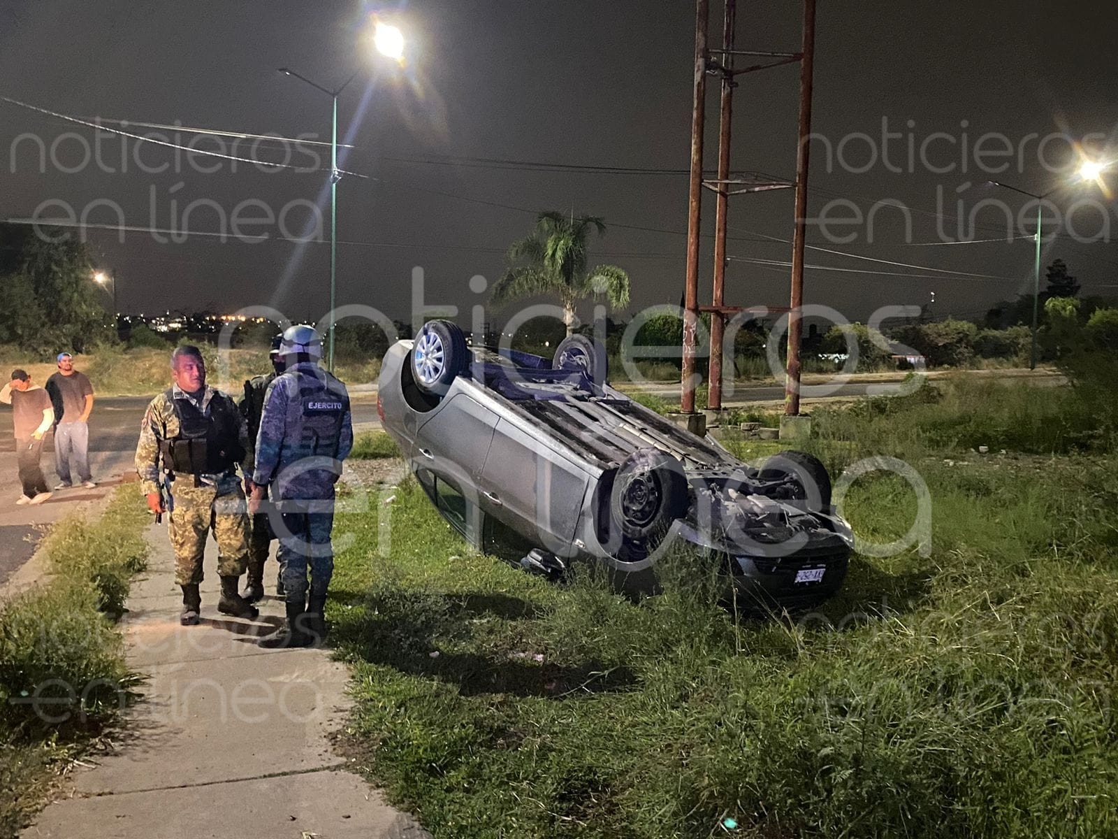 Balean a un hombre en Cañada del Real; responsables huyen y vuelcan