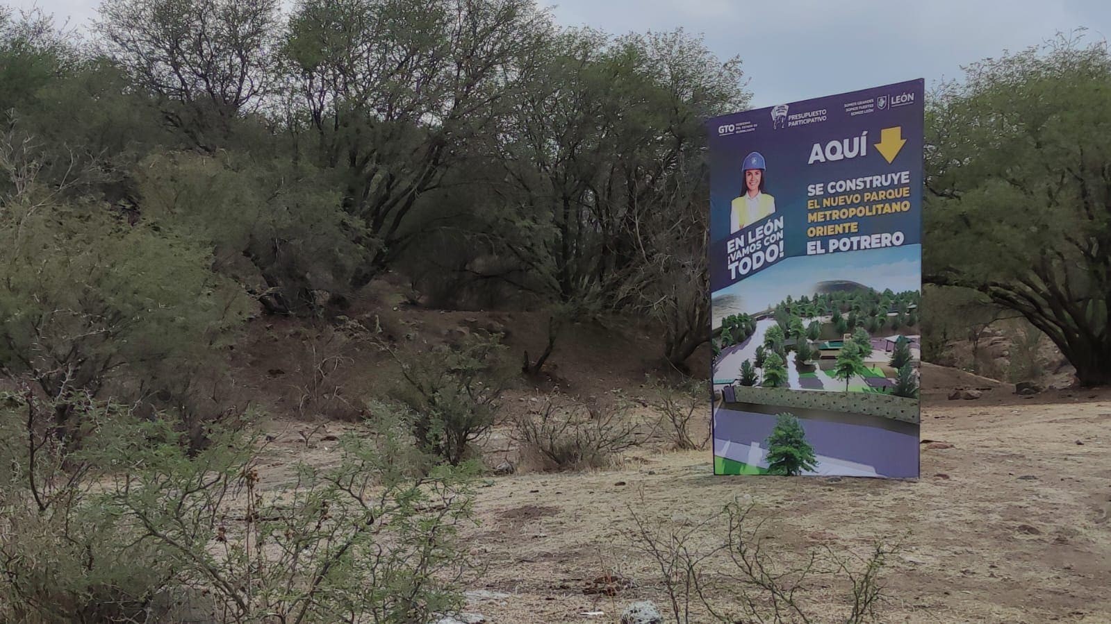 Avanza obra del Parque Metropolitano 'El Potrero', pero sigue en gestión permiso del INAH