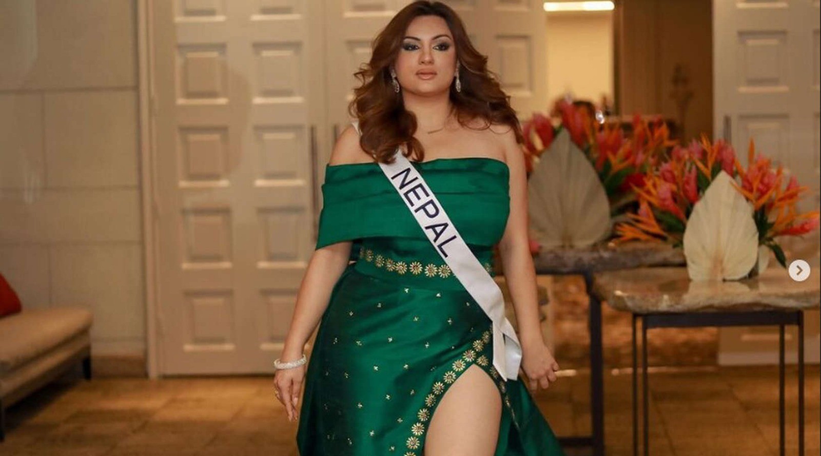 Miss Nepal desafía estándares de belleza en Miss Universo 2023