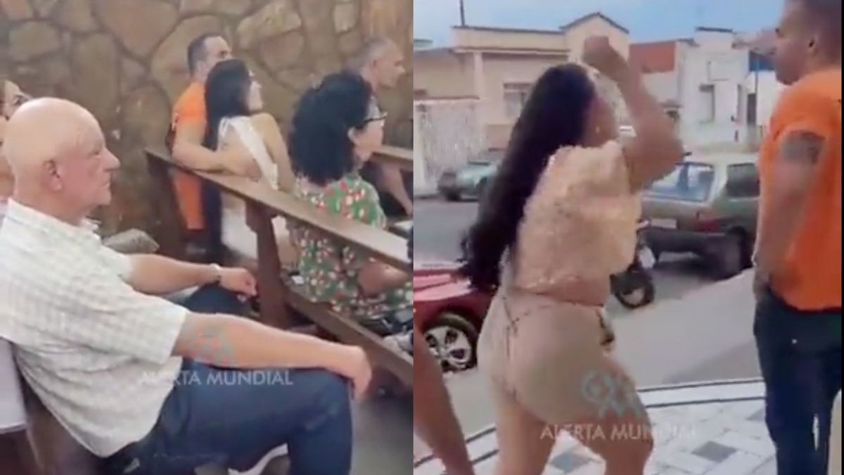 Mujer descubre a su esposo con su amante en una iglesia de Brasil