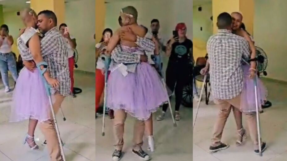 Quinceañera con cáncer baila un emotivo vals en el hospital