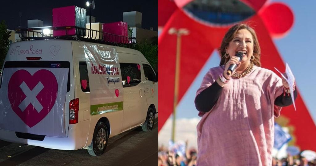 Leoneses se suman a la caravana en apoyo a Xóchitl Gálvez