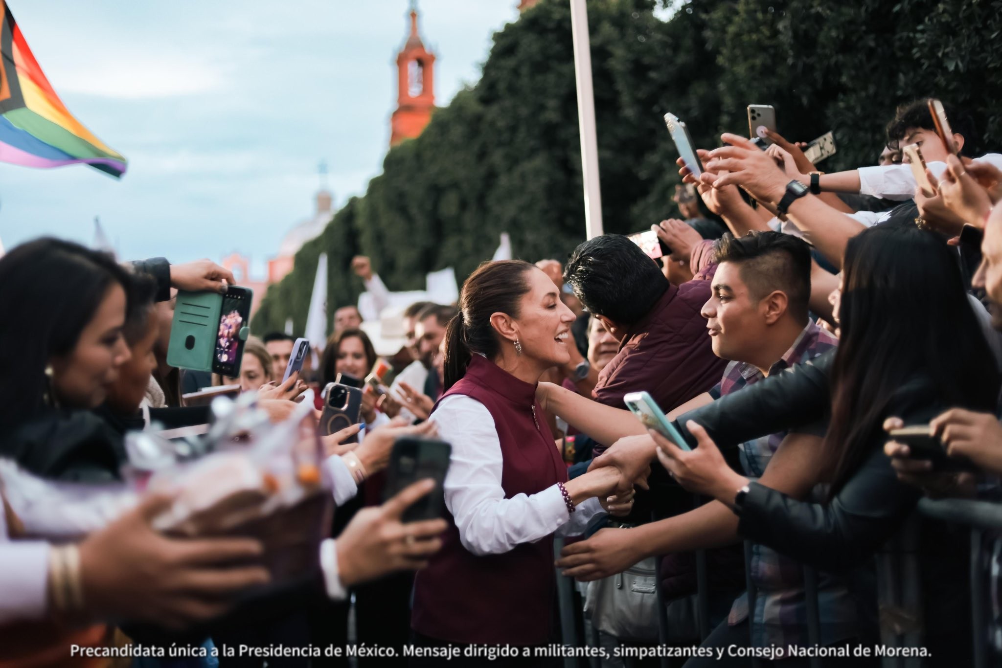 Presume Sheinbaum ventaja de Morena en Guanajuato