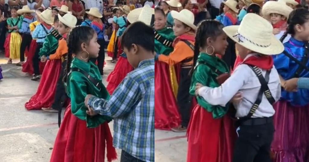 ¡En segundos! Maestro cambia pareja de baile de su alumna y se vuelve viral