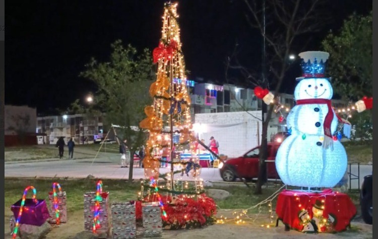 Enciende Brisas del Campestre su primer árbol navideño 