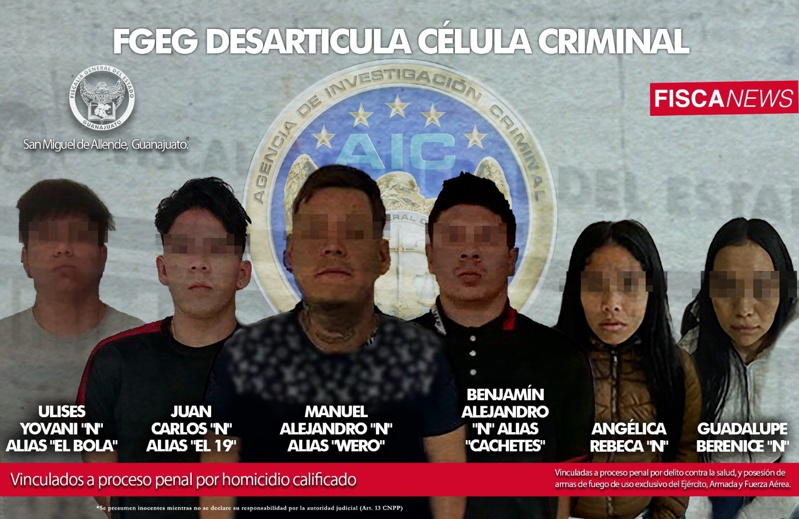 Detienen a presuntos homicidas de dos hermanos en San Miguel de Allende