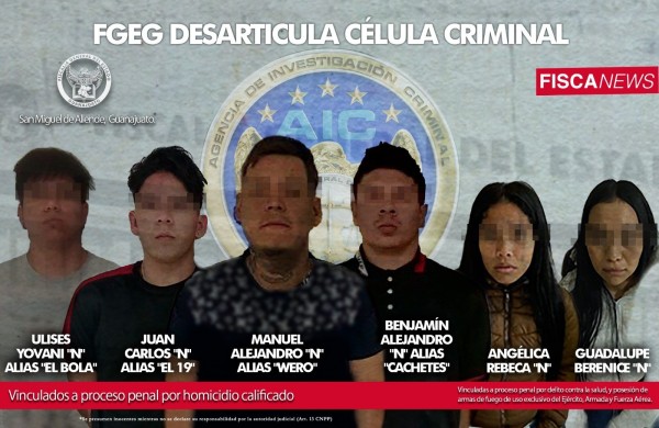 Detienen a presuntos homicidas de dos hermanos en San Miguel de Allende