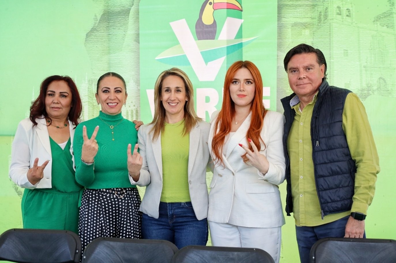 Presenta partido Verde a sus candidatos de coalición