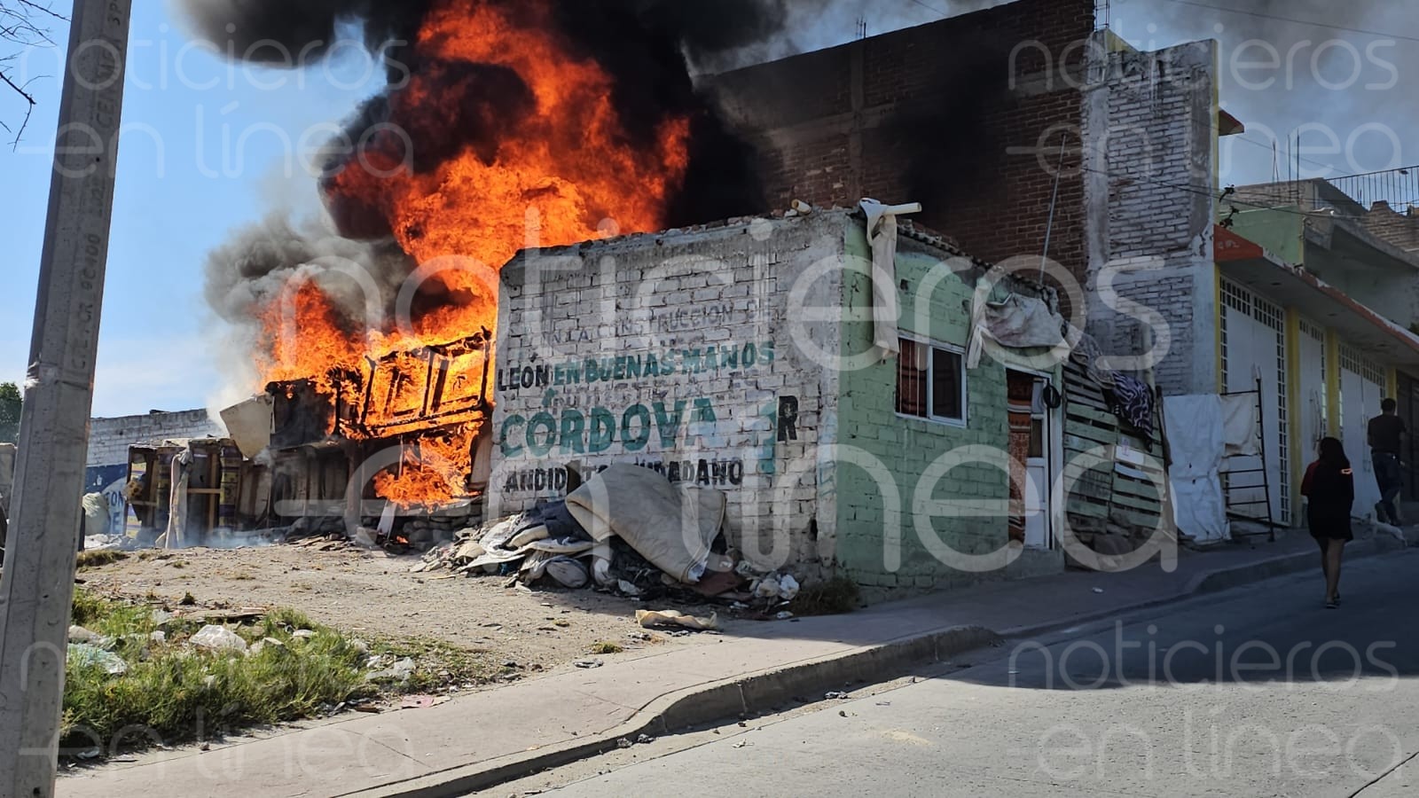 Incendio de casa en Cerrito de Jerez; se cree que fue provocado