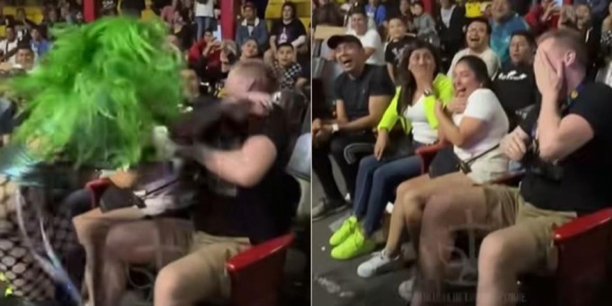 Luchadora reacciona ante abuso de aficionado en CDMX (Video)