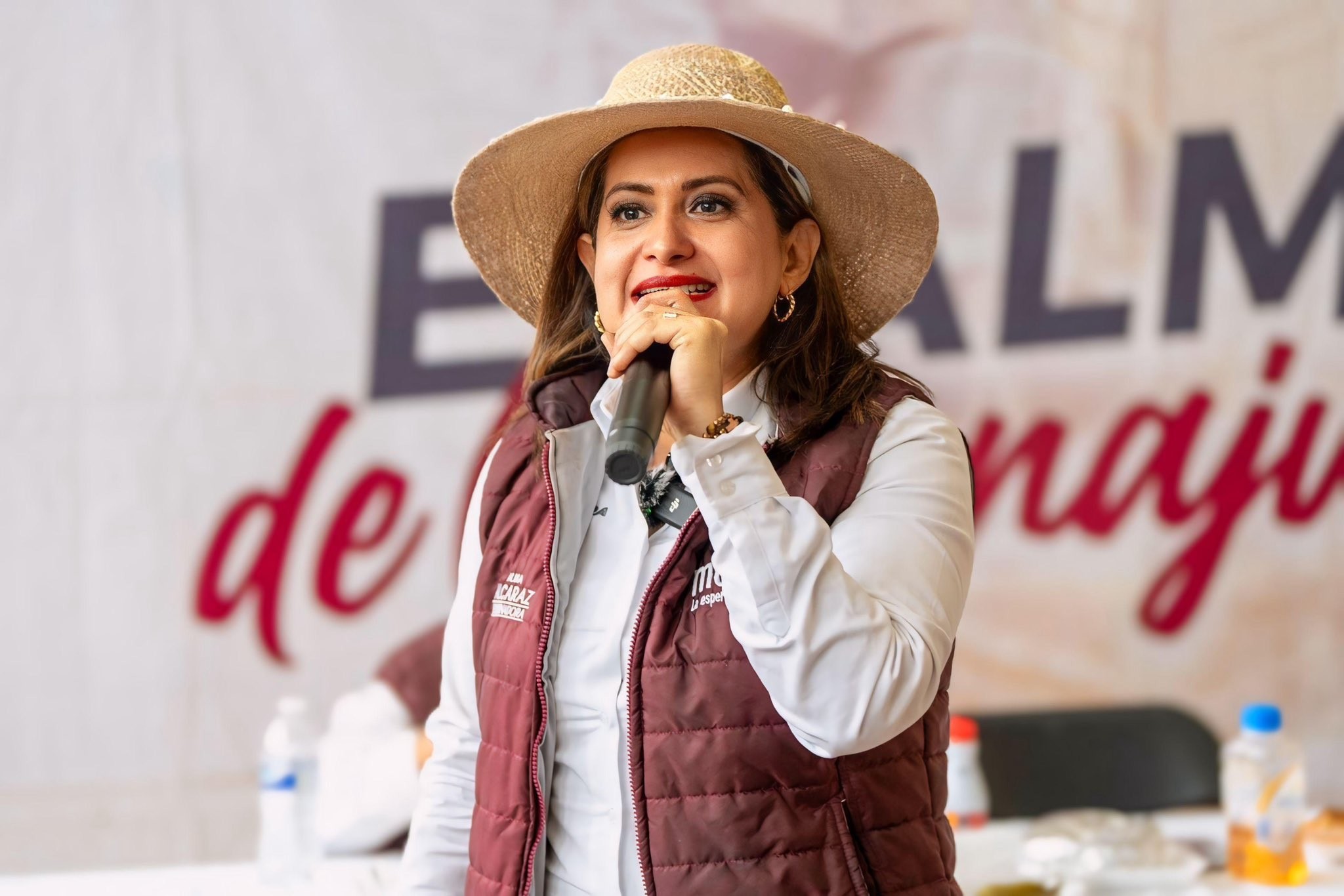 Promete Alma Alcaraz tren rápido y reducir a la mitad delitos de alto impacto