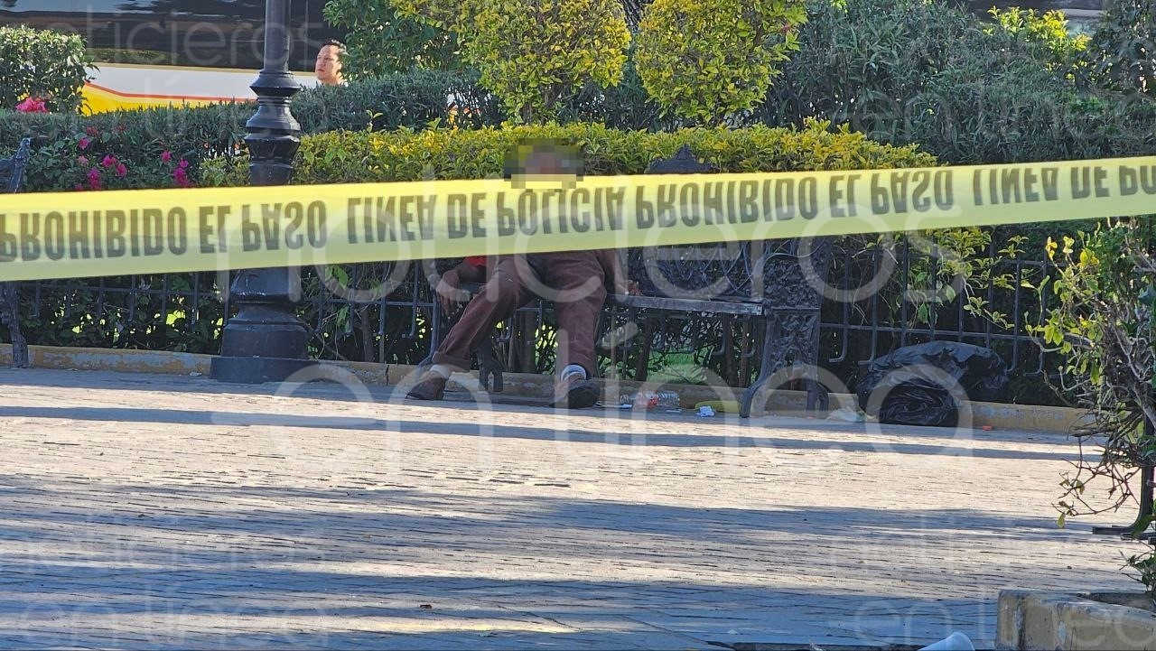 Hallan muerto a “Don Juan“ en una banca del jardín de San Miguel