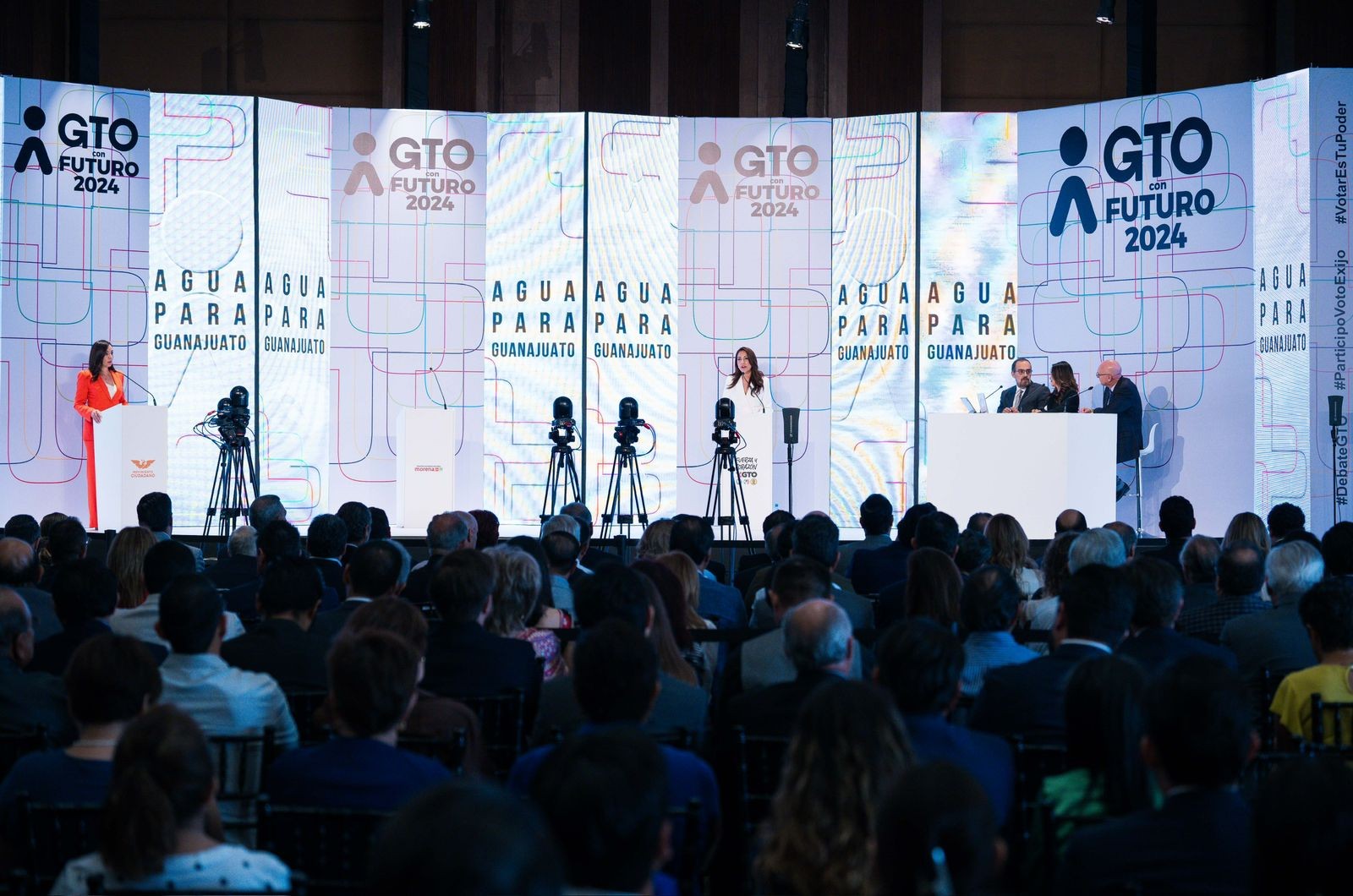 Debate Coparmex: Libia y Yulma hablan de seguridad y agua; critican ausencia de Alma