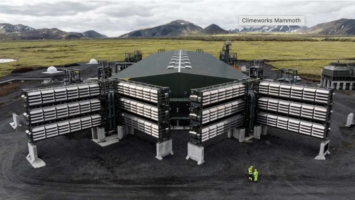 Prenden Mammoth, ‘aspiradora’ gigante para combatir calentamiento global