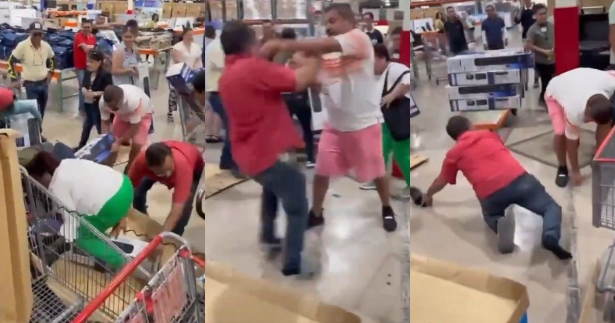 ¡Se arma la campal! Pelean por ventiladores en Costco de Celaya (VIDEO)