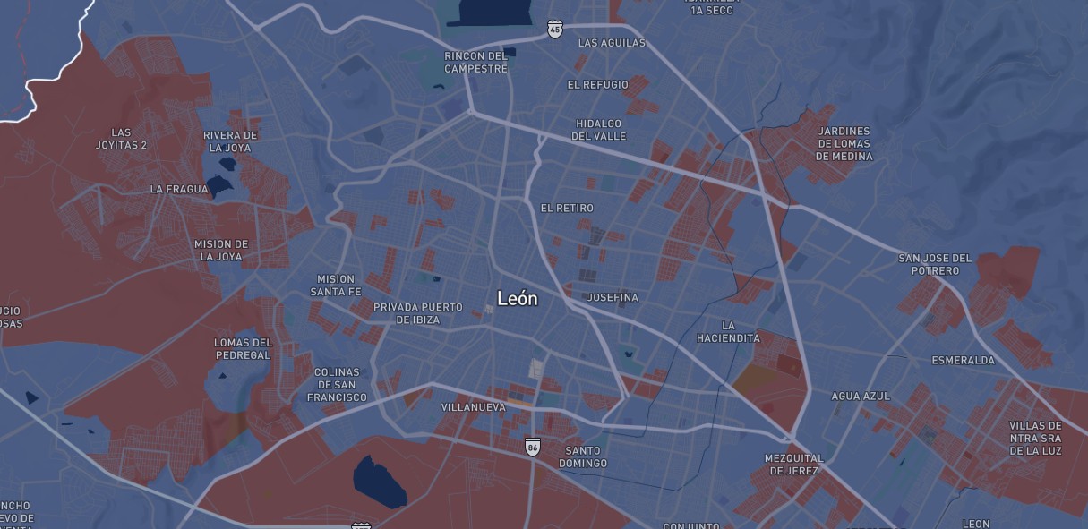 ¿Cómo se dividió el voto entre Xóchitl y Sheinbaum en las colonias de León?