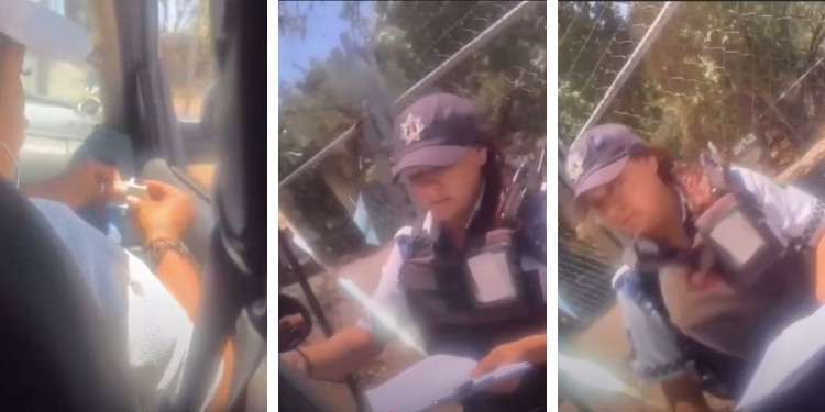 Darán de baja a policía vial captada recibiendo “mordida” en León