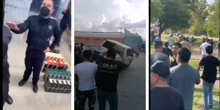 Zapateros enfrentan a policías por cateos en 'San Pancho'
