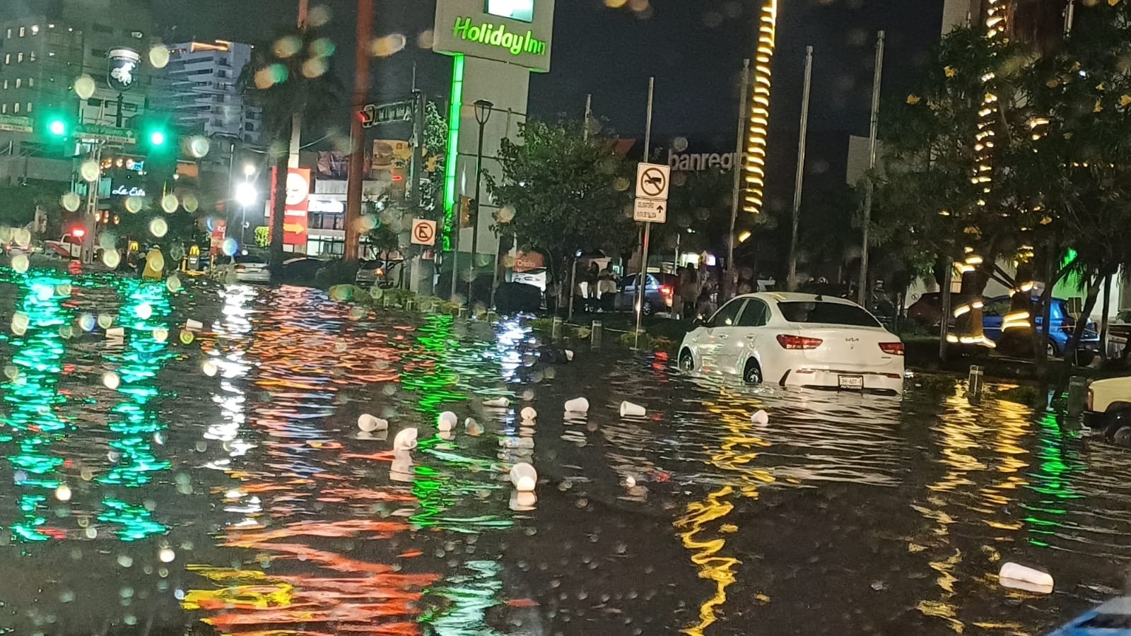 Caos por la lluvia de este jueves en León