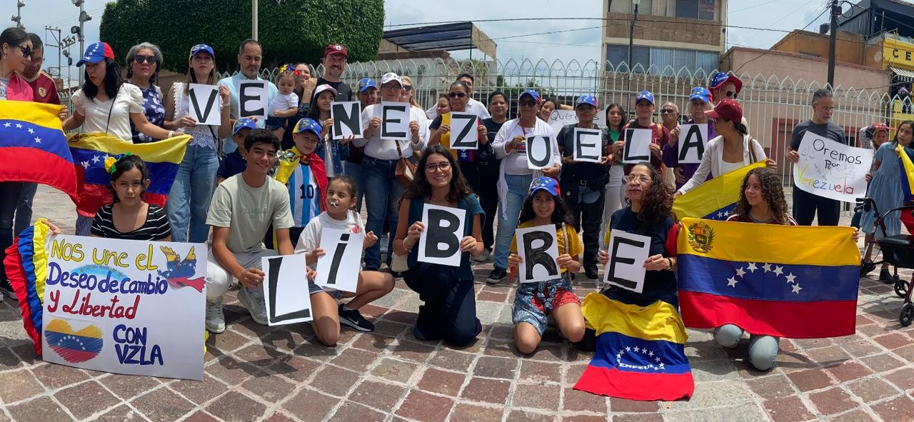 Desde Guanajuato, venezolanos piden reconteo de votos en su país