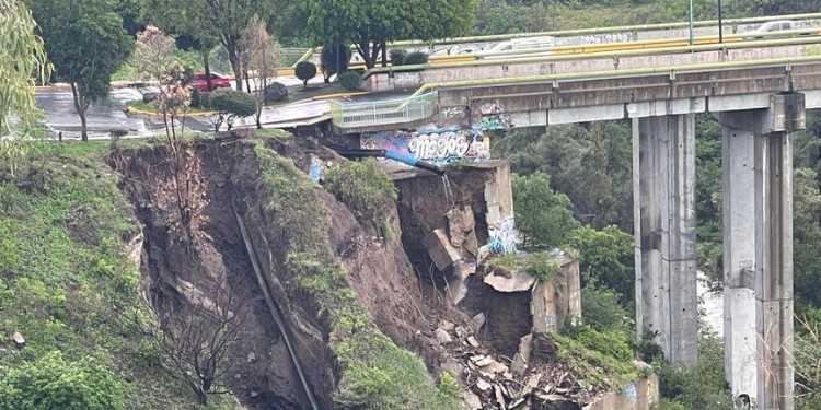 Avanza obra en puente Cañada del Refugio; estará lista a finales del año