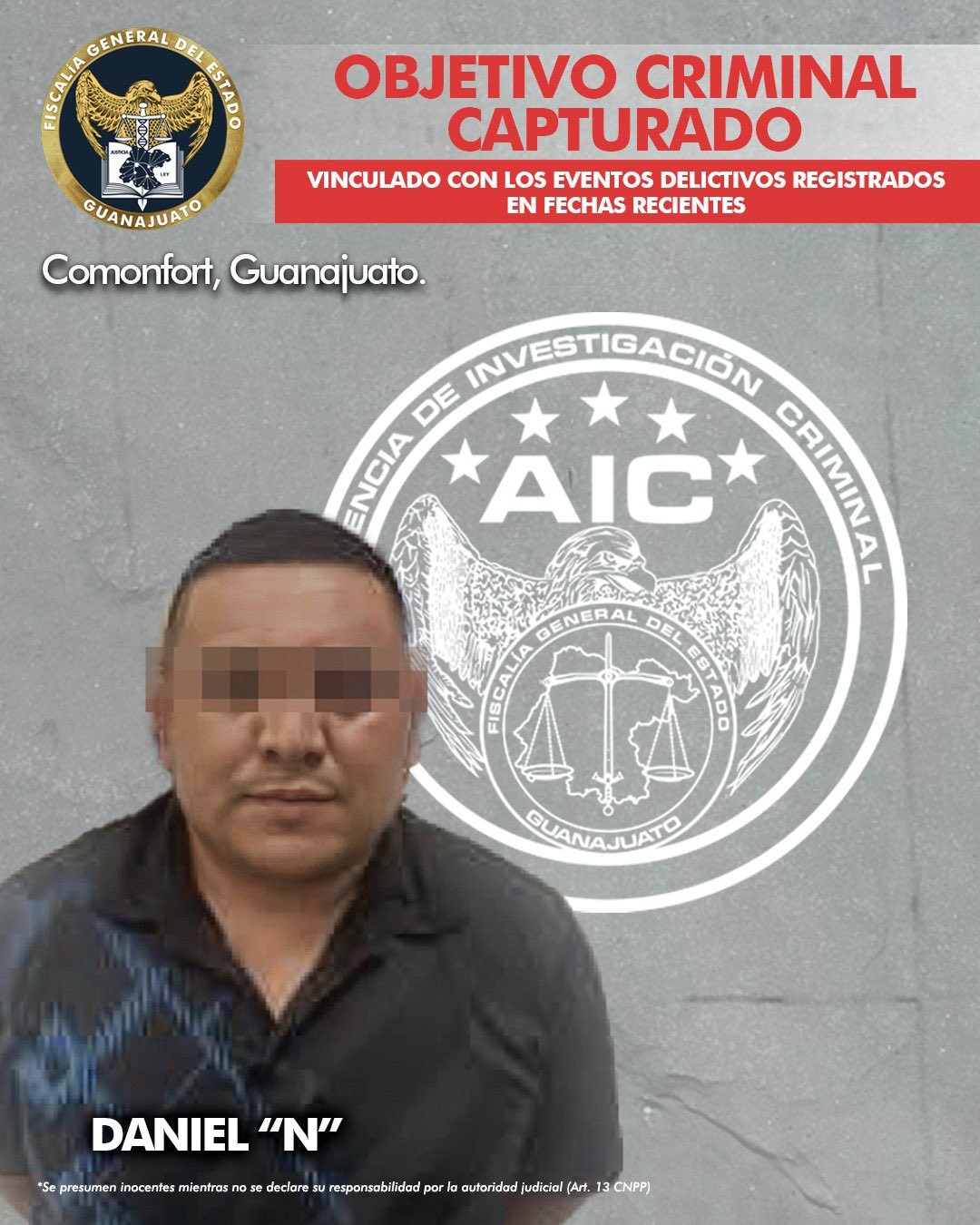 Vinculan a proceso a presunto asesino de funcionarios entrantes de Comonfort 