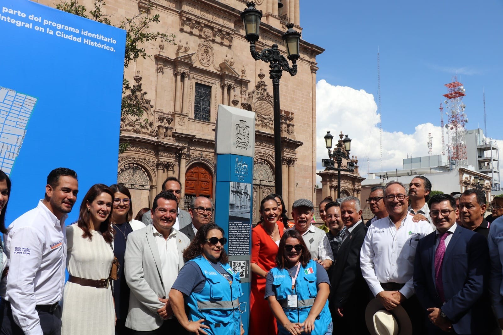 Instalan tótems informativos en el Centro Histórico de León