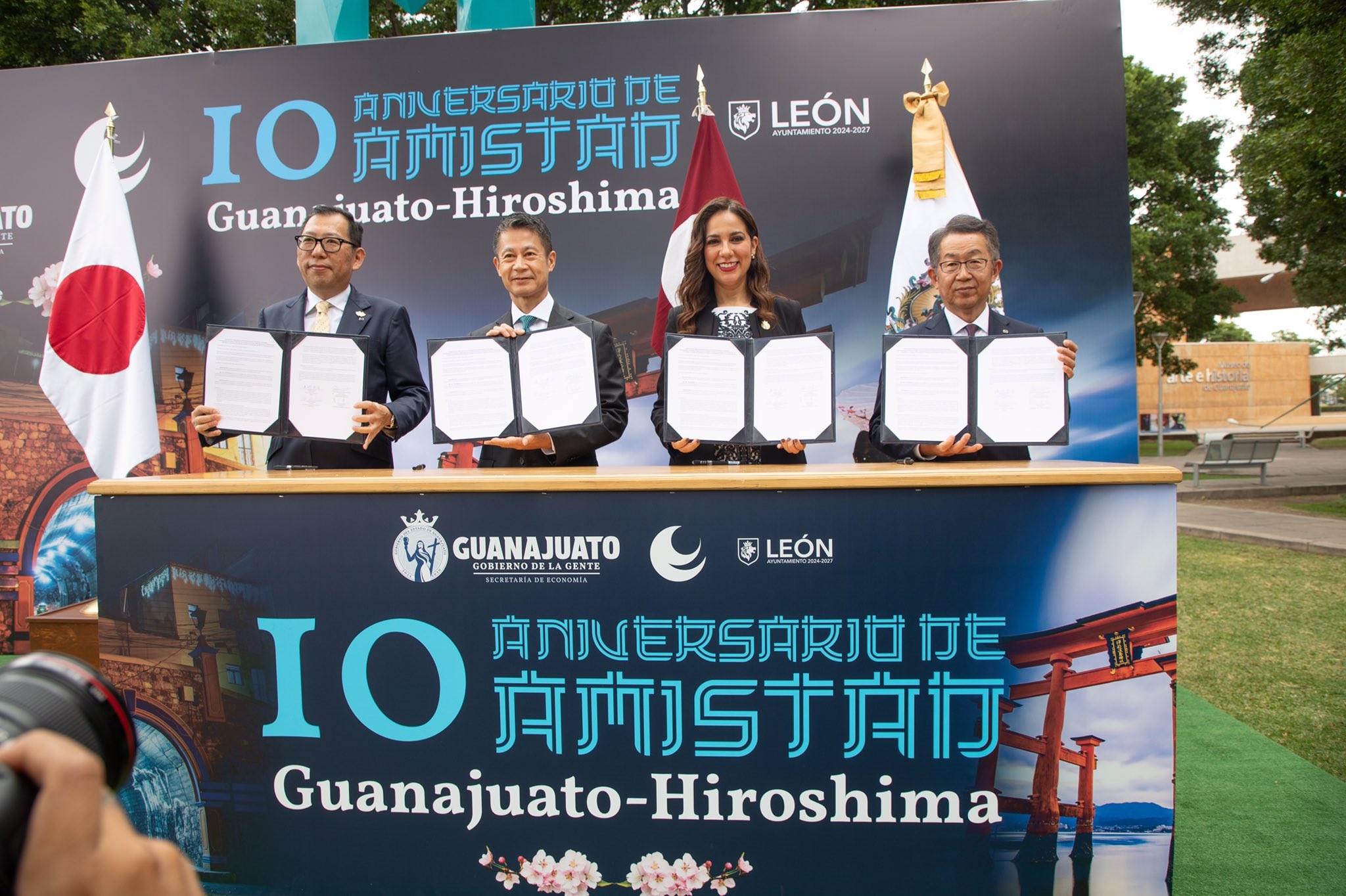 Celebra Guanajuato hermandad con Hiroshima; anuncian 20 inversiones japonesas 