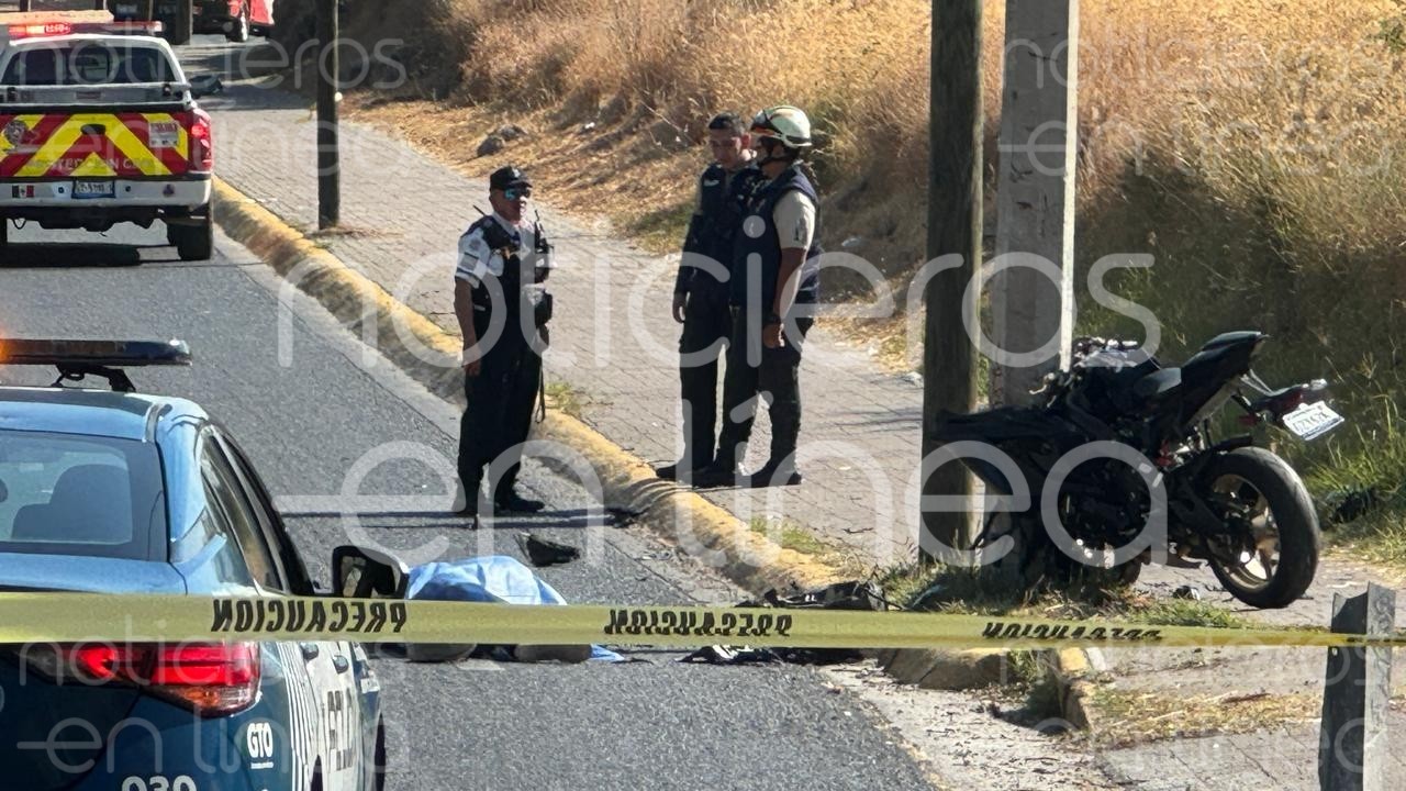 Curva mortal en León: Muere motociclista tras perder el control