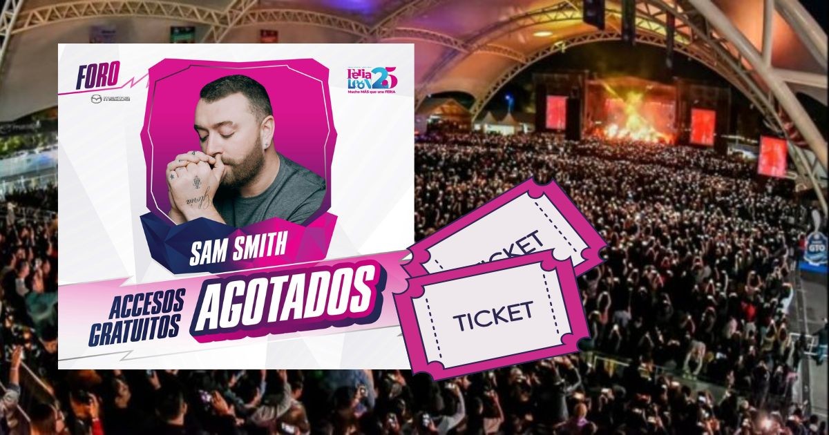 ¡VOLARON! Agotan boletos gratuitos para Sam Smith en la Feria de León 2025