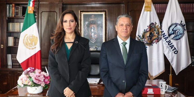 Libia Dennise García felicita a Gerardo Vázquez Alatriste, nuevo Fiscal de Guanajuato
