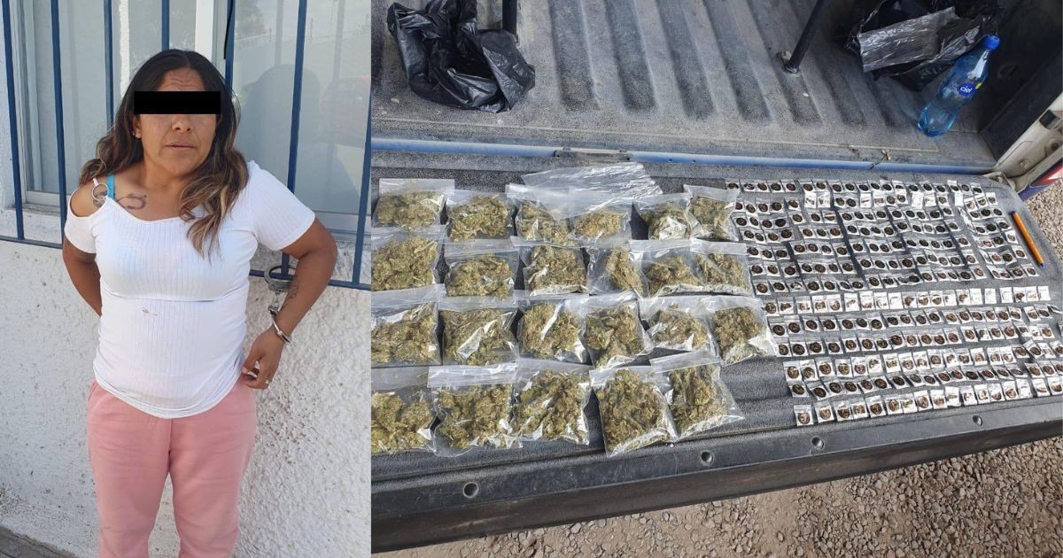 Detienen a mujer distribuidora de droga en León; quiso escapar, pero se tropezó