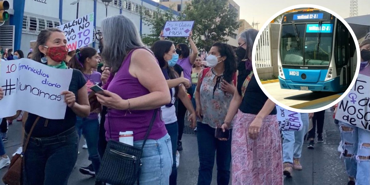 Cambios en rutas de transporte por marcha del 8M León: horarios y desvíos