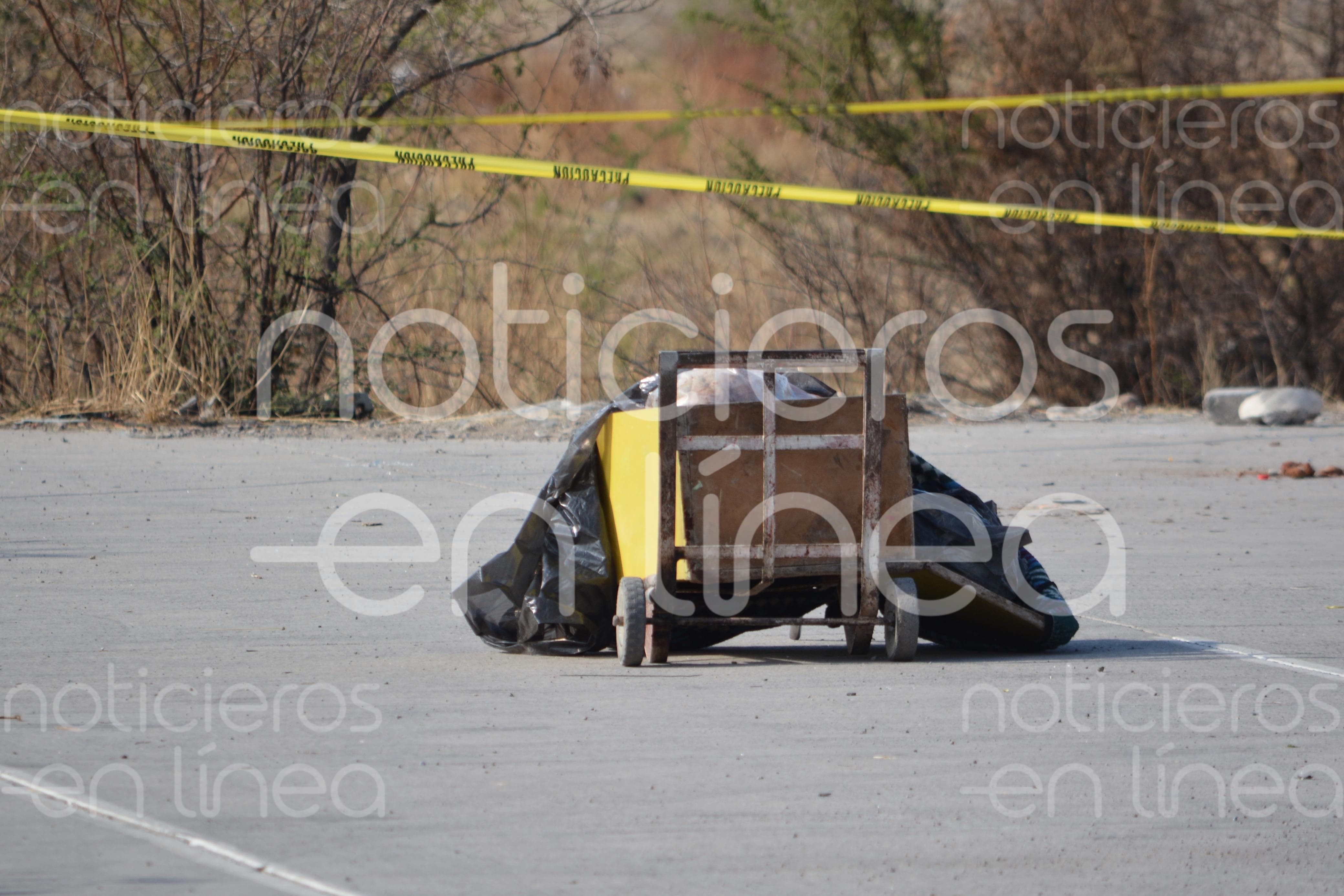 Abandonan cadáver descuartizado en un diablito en León