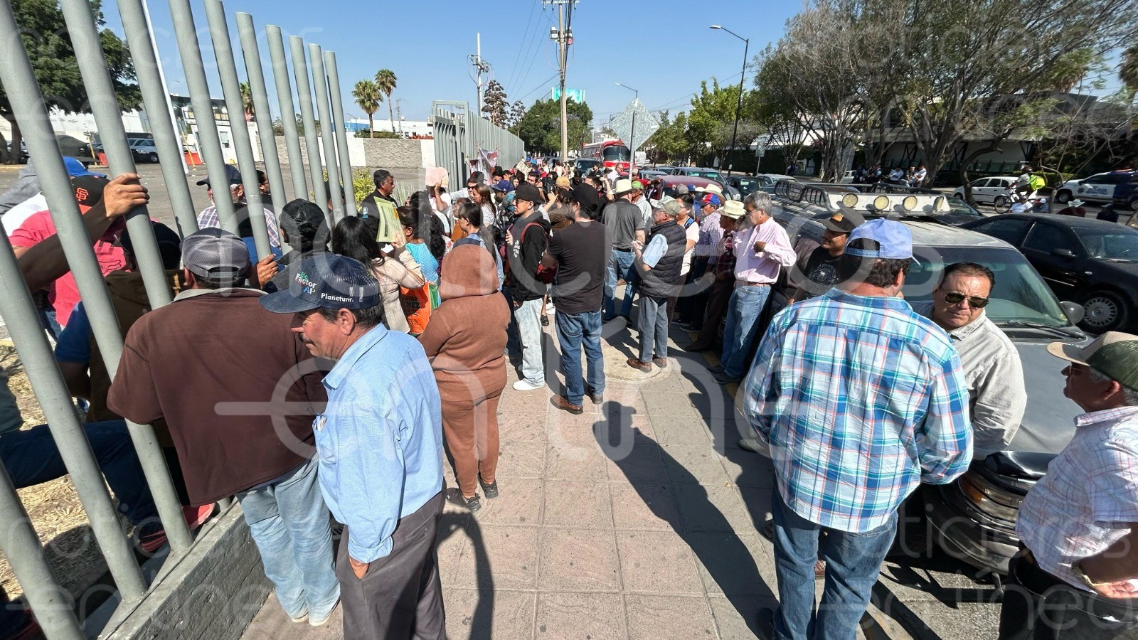 Agricultores exigen pagos atrasados frente al SAT en León