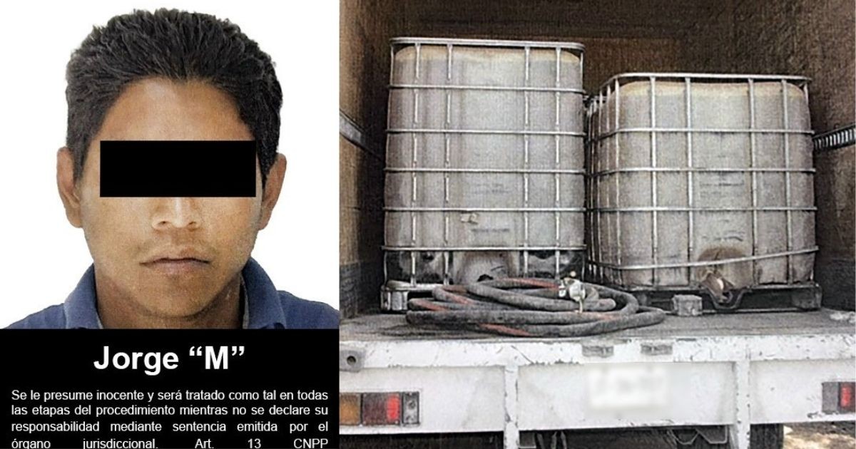 Le dan 8 años de cárcel a huachicolero; transportaba hidrocarburo en vehículo robado