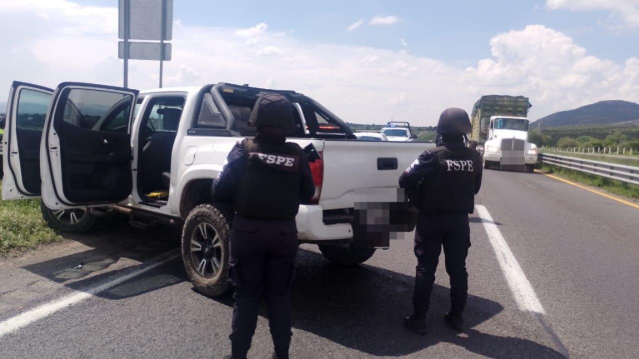 Detienen a tres tras persecución en San Luis de la Paz; uno tenía orden de aprehensión por homicidio