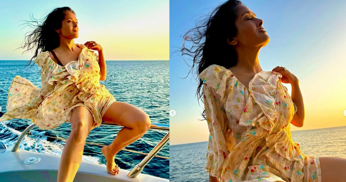 Salma Hayek enciende las redes y presume cuerpazo en bikini
