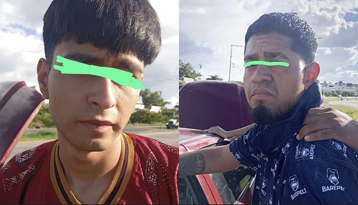 Detienen a dos hombres, tras asaltar con violencia una tienda Oxxo en León