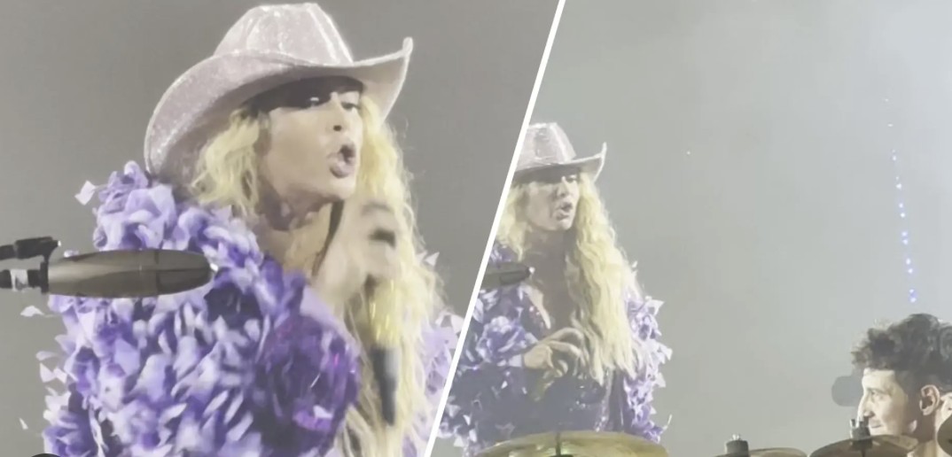 Paulina Rubio evidenciando a su baterista Paulina Rubio evidenciando a su baterista