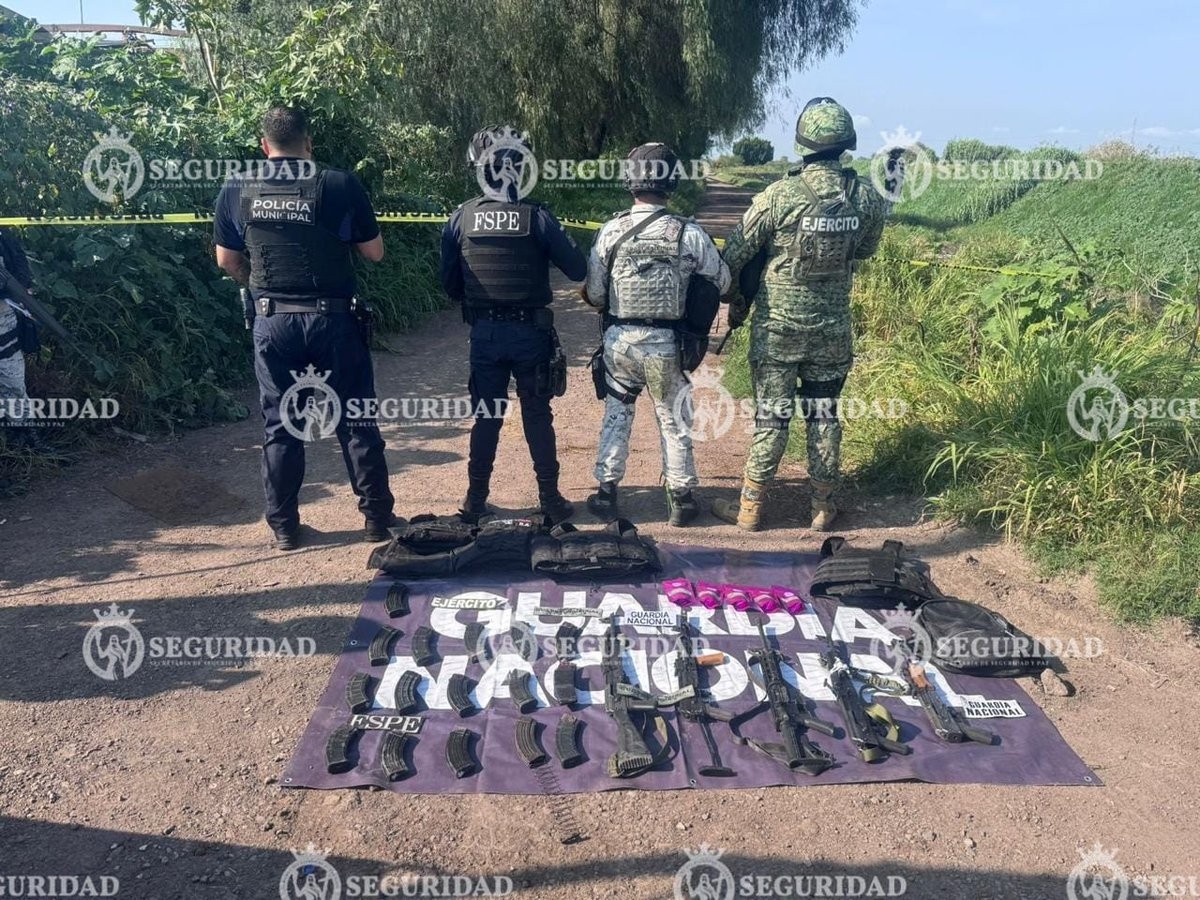 Capturan a cuatro tras enfrentamiento con Guardia Nacional en Salamanca
