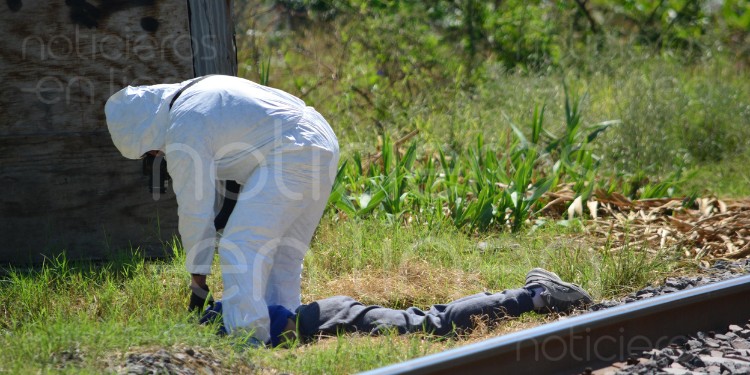 Atropellamiento mortal por tren en cruce de Timoteo Lozano y Venustiano Carranza