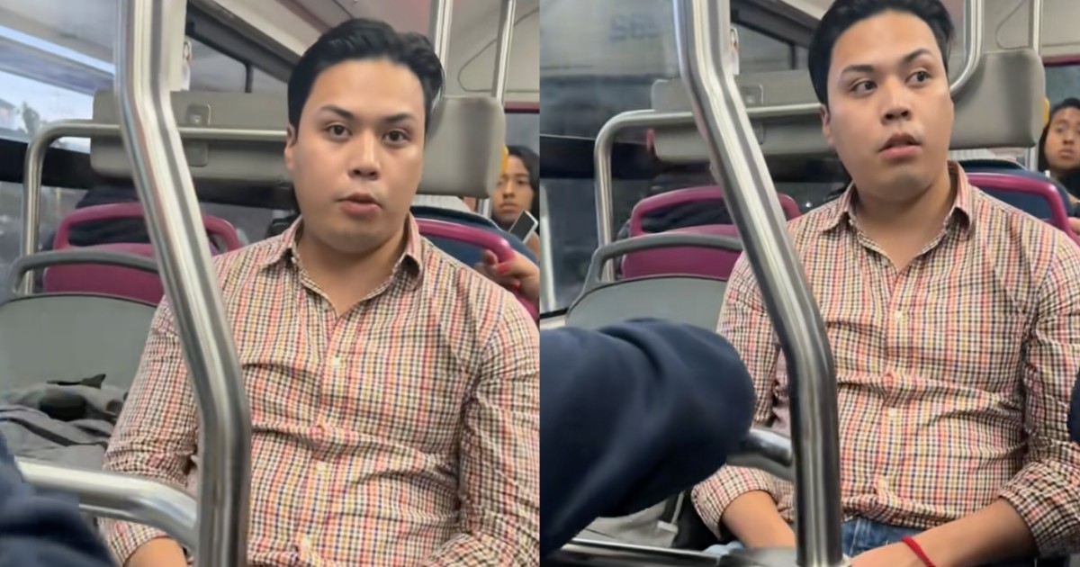Lord Trolebus: Joven causa indignación tras pagar doble asiento; uno para él y otro para su mochila