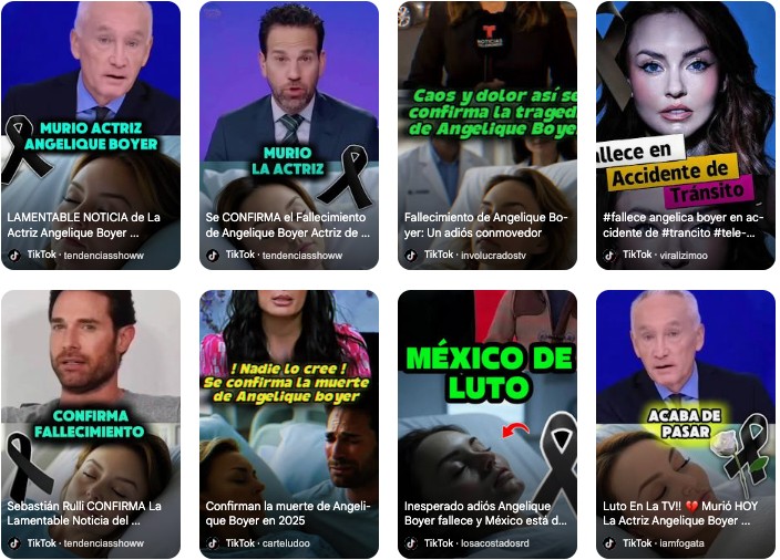 ¿Murió Angelique Boyer? Así surgió el rumor fabricado con Inteligencia Artificial